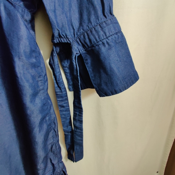 BANANA REPUBLIC Women's Parker Blue Long Sleeve Button Up Collared Shirt M - Picture 5 of 12